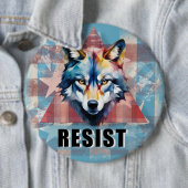 Resis Deep Political Wolf Button (Beispiel)