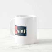 Resist 47 Periodisches Trump-Element Kaffeetasse (Vorderseite Links)