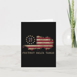 Resist 8647 Foxtrot Delta Tango Usa Flaggentest Karte