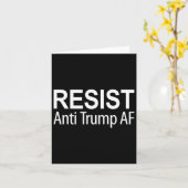 Resist - Anti Trump Af - Karte (Gelbe Blume)