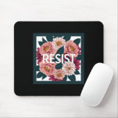 Resist - Anti Trump Floral Political Protest Mousepad (Mit Mouse)