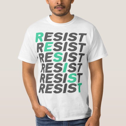 Resist Anti Trump T-Shirt (Vorderseite)