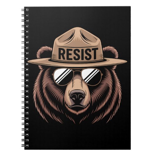 Resist Bear Ranger Notizblock (Vorderseite)