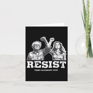 Resist Bernie Sanders Freedom US National Service Karte