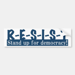 RESIST - blau Autoaufkleber