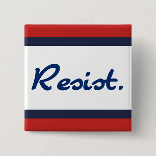 Resist Blue Resistance Anti-Trump-Demokraten Button