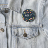Resist Blume Wreath Button (Beispiel)