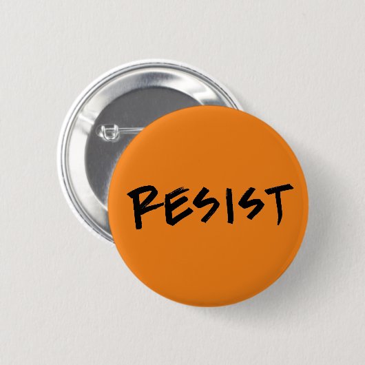 Resist Button Orange (oder wählen Sie Ihre eigene  (Vorne & Hinten)