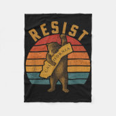 Resist California Bear Fleecedecke (Vorderseite)