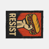 Resist Dc Sandwich Thrower Fleecedecke (Vorderseite (Horizontal))