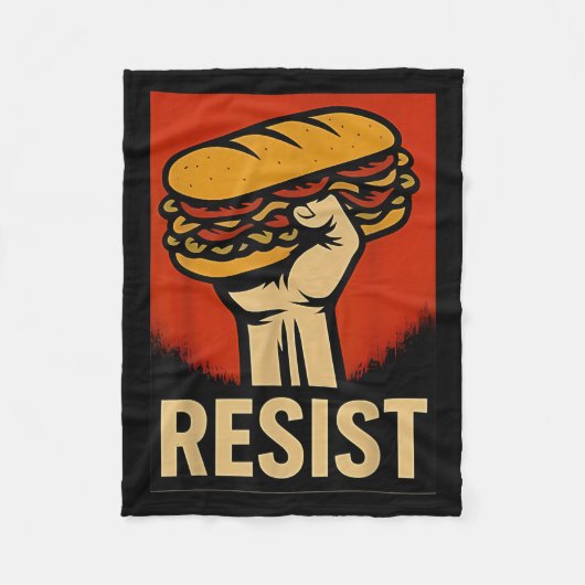 Resist Dc Sandwich Thrower Fleecedecke (Vorderseite)