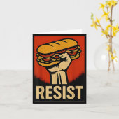Resist Dc Sandwich Thrower Karte (Gelbe Blume)
