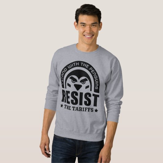 Resist der Zollpinguin Sweatshirt (Vorne ganz)