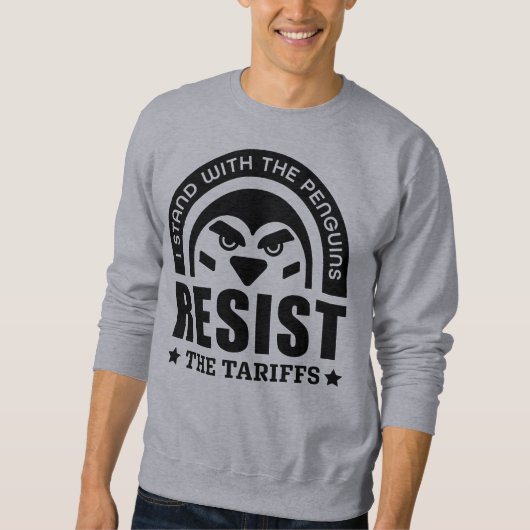 Resist der Zollpinguin Sweatshirt (Vorderseite)