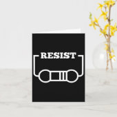Resist Electricity Funny Physics Shirt Math Jokes Karte (Gelbe Blume)