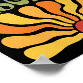 Resist Faschismus Retro Boho Feminist Pro Choice H Poster (Ecke)