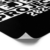 Resist Fascism Reject Project 2025 Poster (Ecke)
