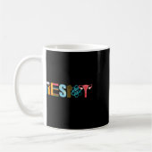 Resist Feminist Pride Science Equality Aktivismus Kaffeetasse (Links)