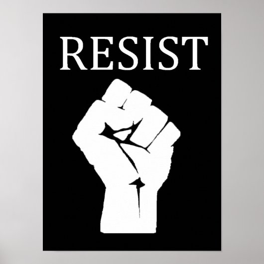 RESIST Fest Anti Donald Trump Poster (Vorne)