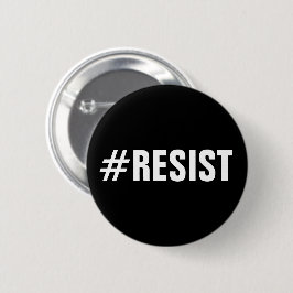 #Resist, fett weißer Text auf schwarz, Schaltfläch Button