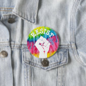 Resist Fist Anti Donald Trump Politischer Button (Beispiel)