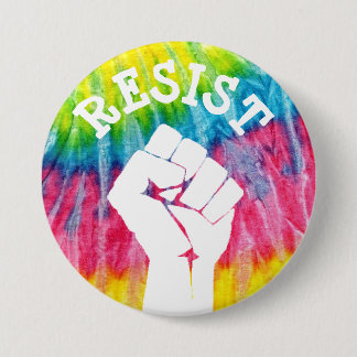 Resist Fist Anti Donald Trump Politischer Button
