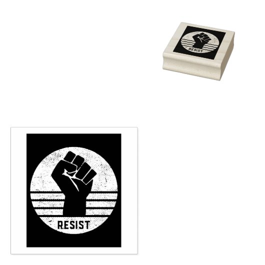 Resist Fist Briefmarke Gummistempel (Stempel)