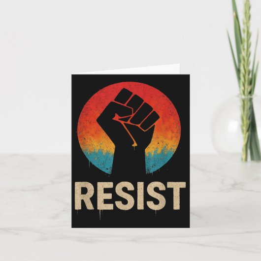 Resist Fist Karte (Vorderseite)