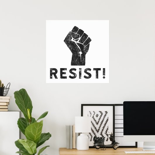 Resist Fist Poster (Heimbüro)
