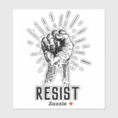 Resist Fist Sticker (Blatt)