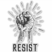 Resist Fist Sticker (Vorderseite)