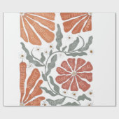 RESIST Floral Anti Trump politischer Protest Geschenkpapier (Flach)