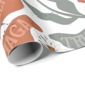 RESIST Floral Anti Trump politischer Protest Geschenkpapier (Rolleneckpunkt)