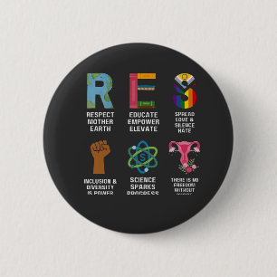 Resist Floral LGBTQ Rechte Trans Equality Button