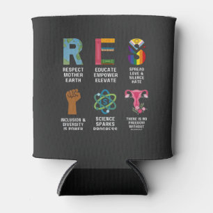 Resist Floral LGBTQ Rechte Trans Equality Dosenkühler