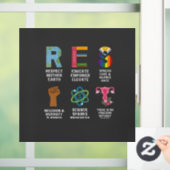 Resist Floral LGBTQ Rechte Trans Equality Fensteraufkleber (Zuhause)