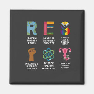 Resist Floral LGBTQ Rechte Trans Equality Magnet