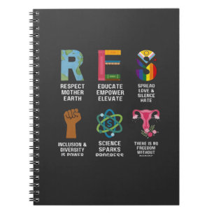 Resist Floral LGBTQ Rechte Trans Equality Notizblock