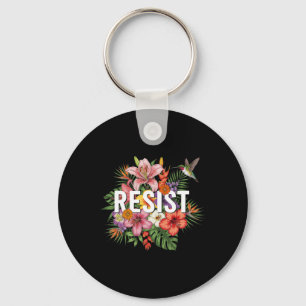 Resist Floral Weibliche Frauen Schlüsselanhänger