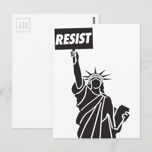 Resist_for_Liberty Postkarte (Vorne/Hinten)