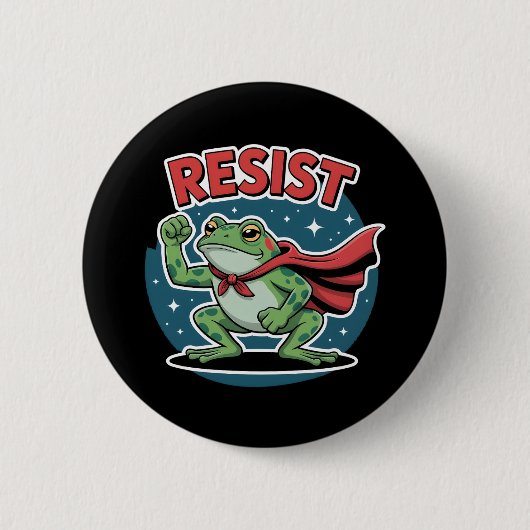 Resist Frog Portland Frog Protest for Men Women Button (Vorderseite)