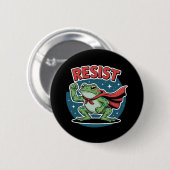 Resist Frog Portland Frog Protest for Men Women Button (Vorne & Hinten)