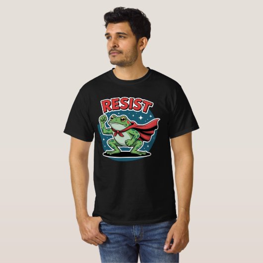 Resist Frog Portland Frog Protest for Men Women T-Shirt (Vorne ganz)