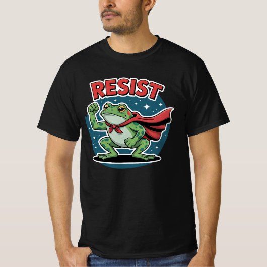 Resist Frog Portland Frog Protest for Men Women T-Shirt (Vorderseite)