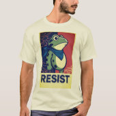 Resist Frog Portland Frog Protest T-Shirt (Vorderseite)