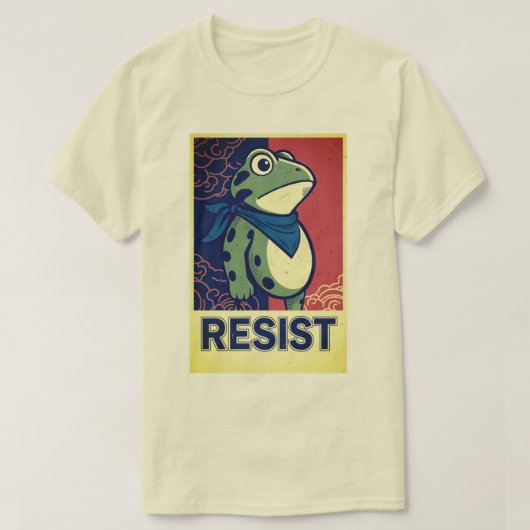 Resist Frog Portland Frog Protest T-Shirt (Design vorne)