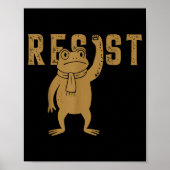 Resist Frog Rtland Frog Protest For Men Women Poster (Vorne)