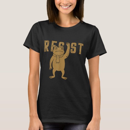 Resist Frog Rtland Frog Protest For Men Women T-Shirt (Vorderseite)