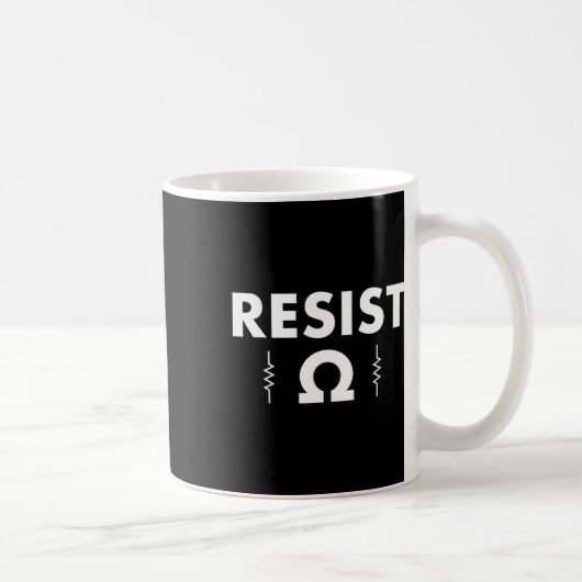 Resist Funny Electrical Engineer and Electrician H Kaffeetasse (Rechts)