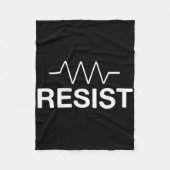 Resist Funny Electronics Circuit Resistor Fleecedecke (Vorderseite)